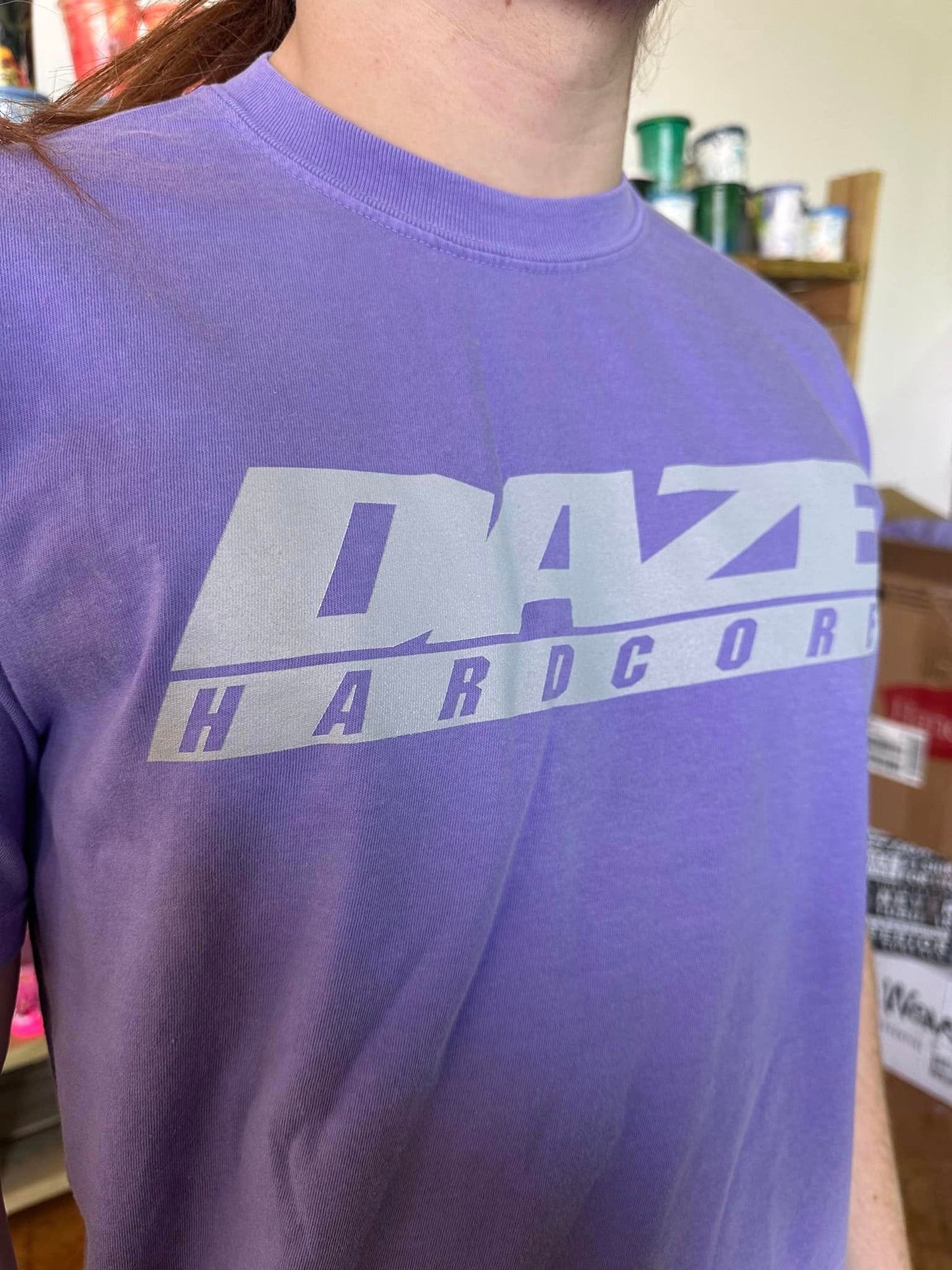 Daze Hardcore -  Shirt (Violet/Grey)