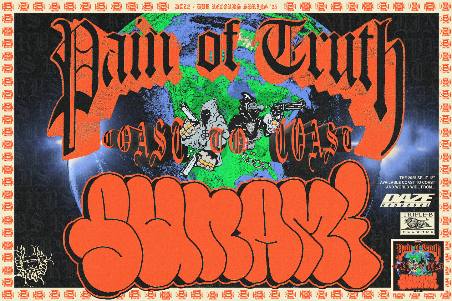 Pain of Truth / Sunami - Split Poster