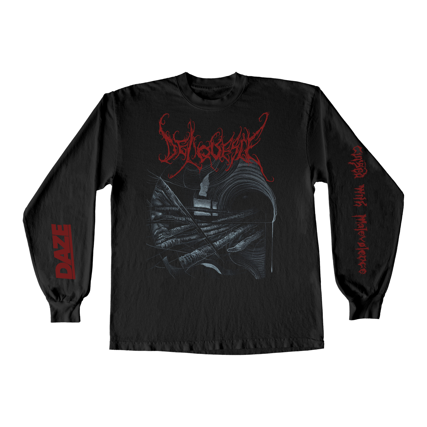 Deliquesce - Cursed With Malevolence Long Sleeve Shirt