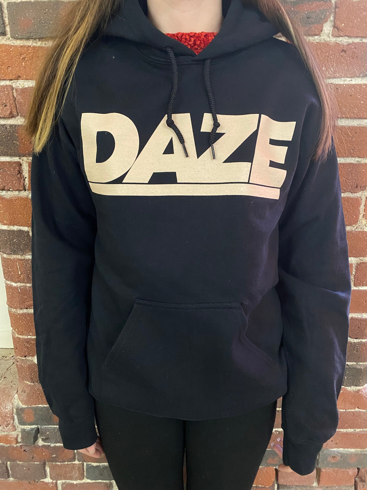 DAZE - Logo Hoodie (Black/Beige)