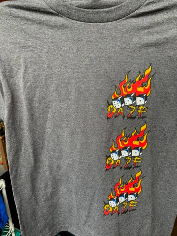 DAZE Flaming Dice Shirt