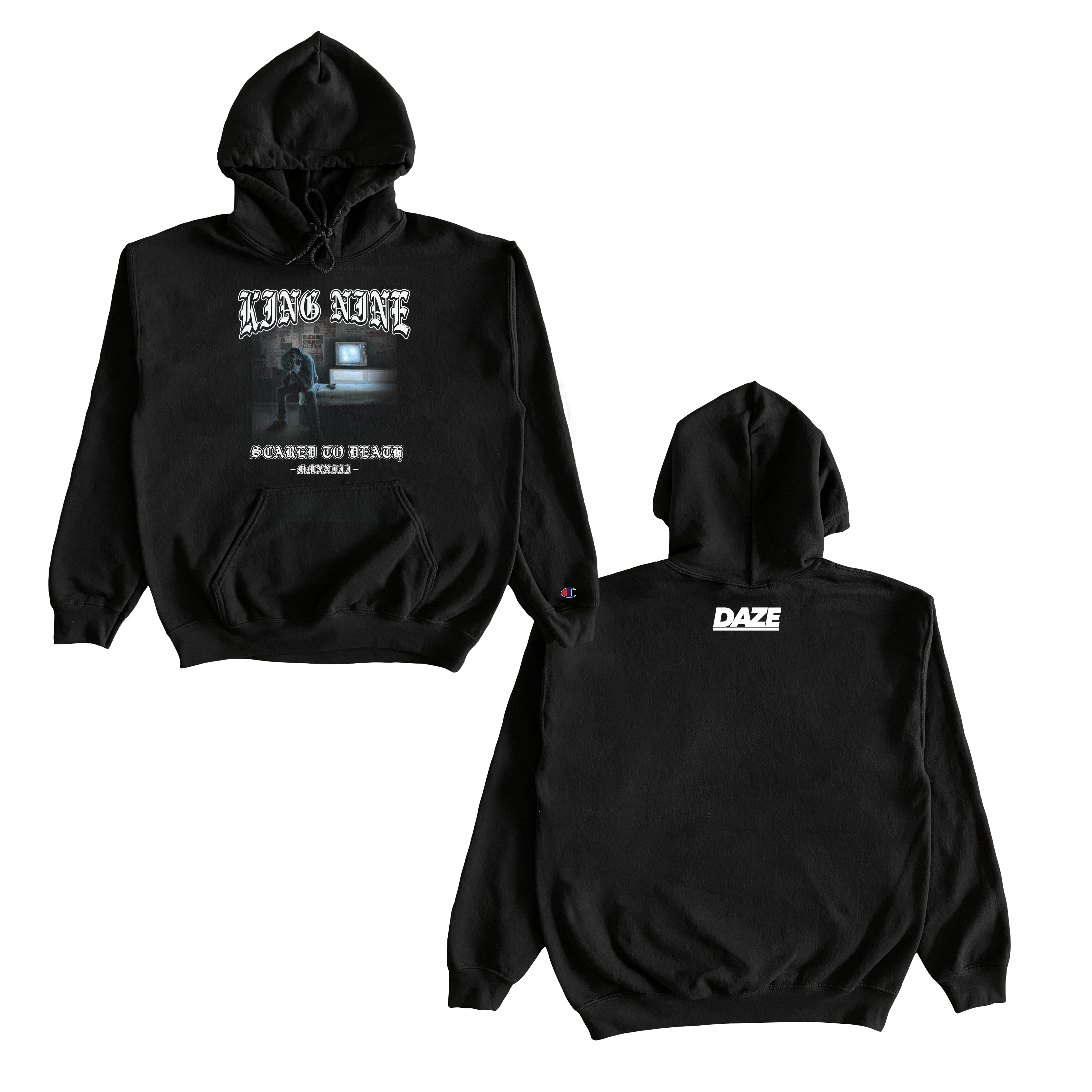 King Nine Scared To Death Champion Hoodie - Main Image