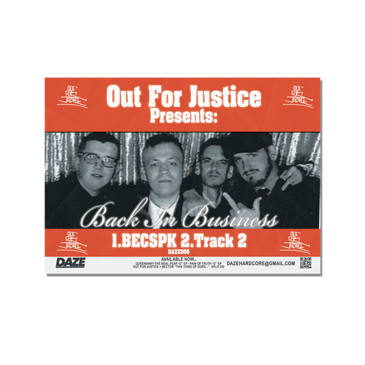 Out For Justice - Back In Business Postcard