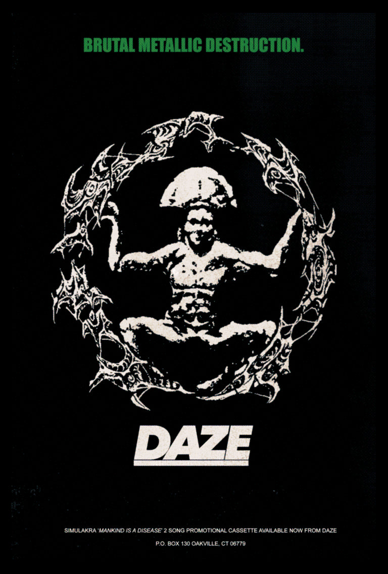 Simulakra - Brutal Metallic Destruction Poster