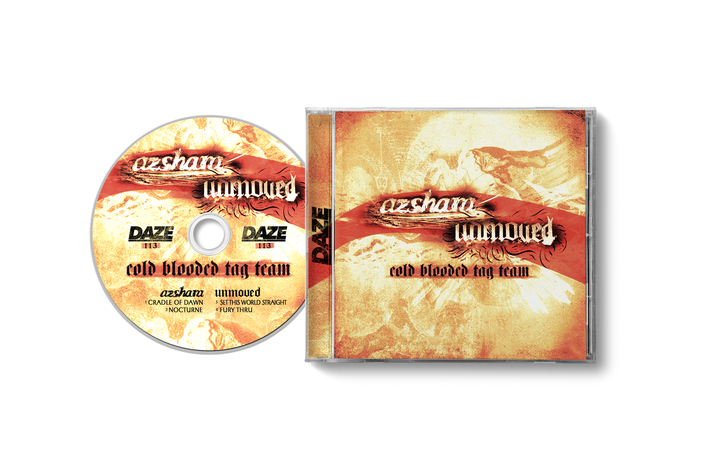 Azshara/Unmoved - Cold Blooded Tag Team Split LP/CD (Pre-Order)