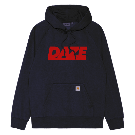 DAZE - Logo Hoodie (Navy/Red)