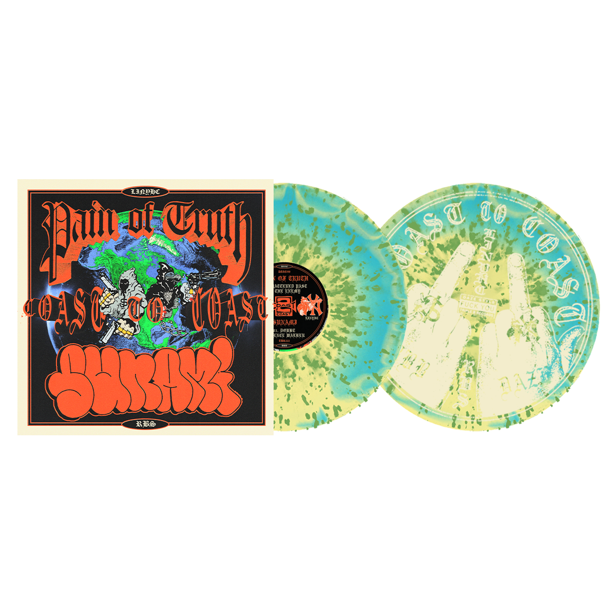 Pain of Truth / Sunami - Coast To Coast Split LP/CD – DAZE