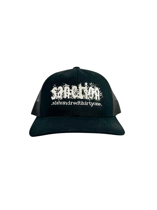 Sanction - Logo 631 Trucker Hat - Black