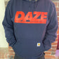 DAZE - Logo Hoodie (Navy/Red)