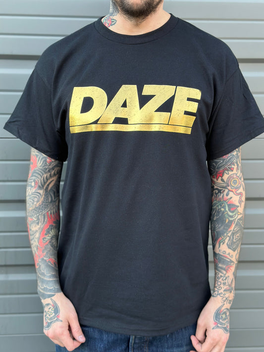 DAZE - Logo Shirt (Gold Foil/Black)