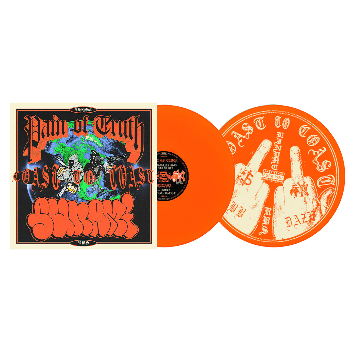 Pain of Truth / Sunami - Coast To Coast Split LP/CD – DAZE