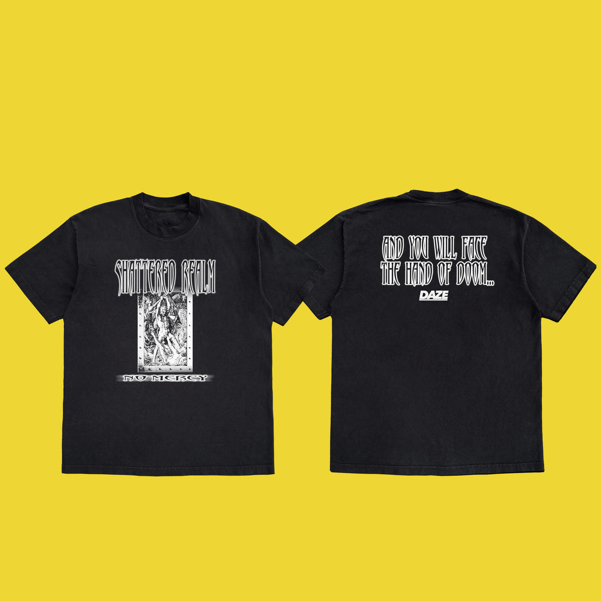 Shattered Realm - No Mercy Shaka Shirt (Pre-Order)