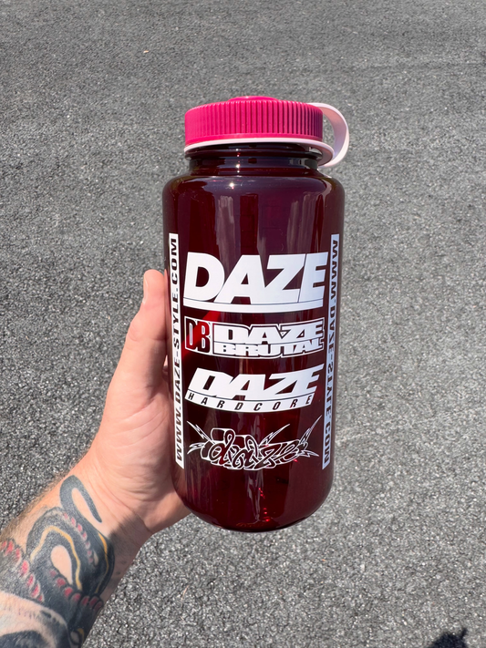 DAZE - Multi Logo Nalgene Bottle (Maroon)