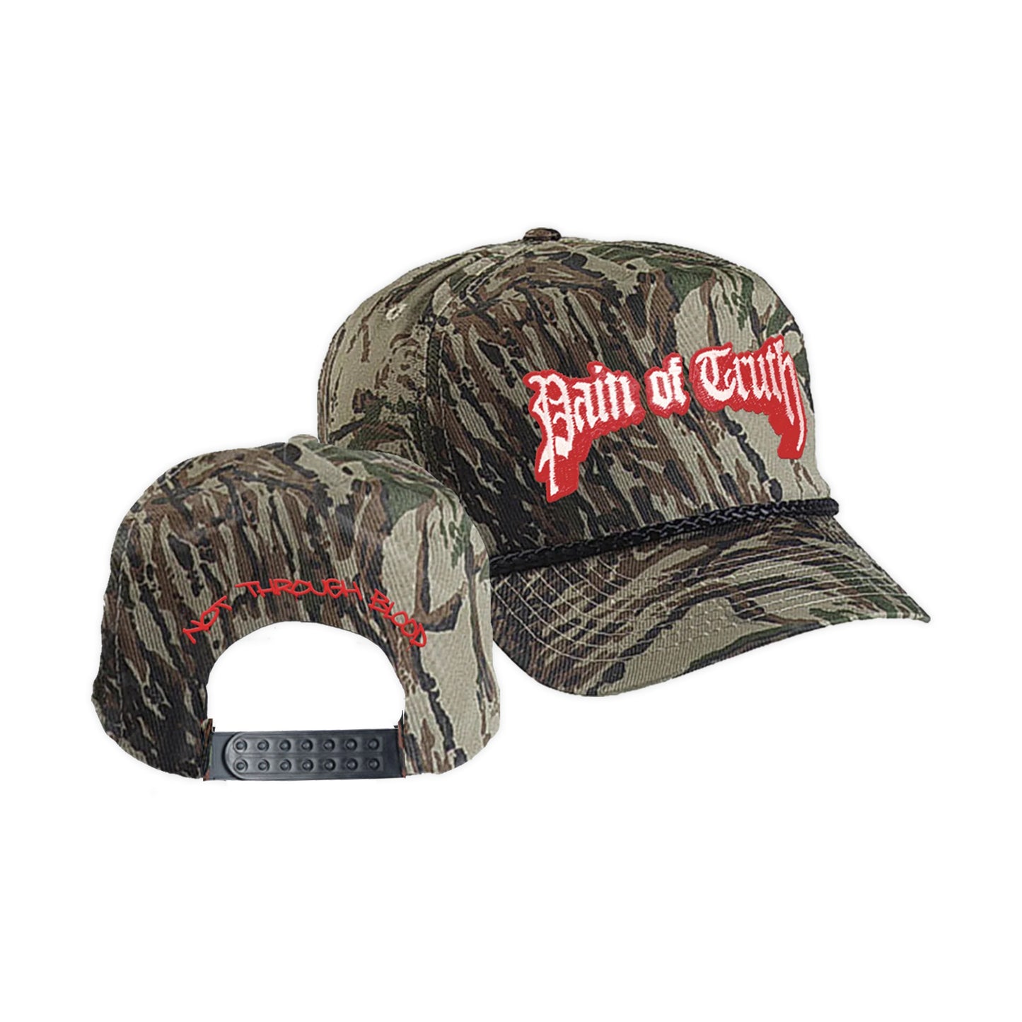 Pain of Truth - Not Through Blood Camo Hat