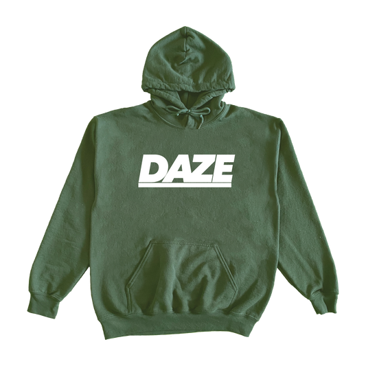 DAZE - Logo Hoodie (Military Green/White)